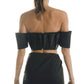 TOP PLIEGUES NEGRO