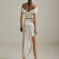 FALDA ASIMÉTRICA IVORY